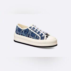 Dior Walk'N' Platform Sneaker in Blue and White Low-Top Sneakers